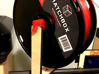 Rounded spool bar for MakerFarm Pegasus by dknell