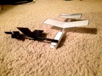 Customizable - MatchStick Glider - Single print flying glider & bed leveling tool. by HooptieJ