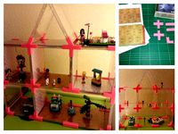 Recycled CD Cases: Doll's House // Toy Shelves by galile0