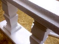 baluster in foam and mold for concrete or plaster by fl013