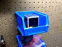 Pegboard mount for Akro-Mils , Akro-Bin style container by NerdAlert3D