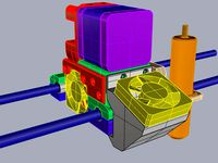 J Head MK8 carriage for Da Vinci by firecardenal