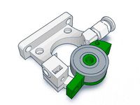 Nema 14 Bowden Extruder Mount for 1.75mm Filament by hholweger