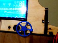 LCD Knob - Industrial Wheel Valve Style (Rotary Encoder) by DustinWoods