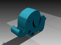 Elephant Keychain by CameronRiley23