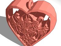 heart-shaped necklace charm by Gi666