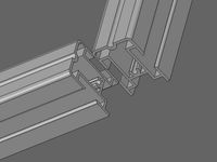 Odd Extrusion Profile Panel from Office Partitioning System by florinf-ro