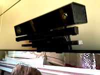 Xbox One Kinect, Wii Sensor Bar and Samsung TV Webcam mount by asantosjr