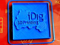 iDig3Dprinting test plaque by iDig3Dprinting