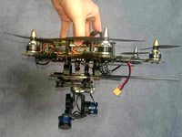 Blackout Spider Hex Gimbal Mount (Tarot 2D) by aikon96