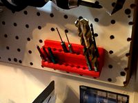 Pegboard Hex Bit Holder by bdwalker1