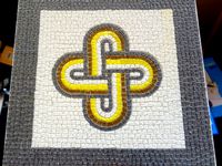 Roman Mosaic - 4 colours King Solomon knot by Immaginaecrea
