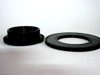 T2 Male-Male Thread Adapter with adjustment ring by PJHGerlach