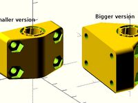 Printable bushingblock by blender