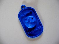 Monarch 3D Warehouse Key Chain by 3DPrintGuy01