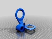 Hictop Prusa i3 Inductive Probe Fan Mount (18mm) by doctoracula