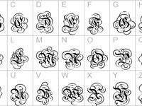 ALPHABET PARCHMENT ( ALFABETO FONTE PERGAMINHO) by Regisder