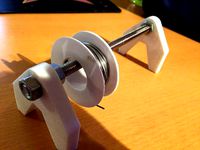 Simple wire spool holder by PornFlakes