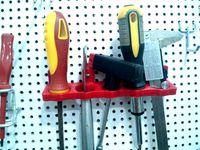 Custom tool holder for pegboard by Patola