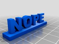 The NOPE Sign by Insegmenia