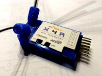 FrSky X4R / D4R-II receiver holder with tube antenna by Emanuel_Stassar