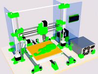 Sub33D v2.06 sub $100 AUD recycled e-waste 3D printer by sschm9
