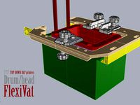 DrumHead FlexVat for Uncia printer. detachable version. by firecardenal