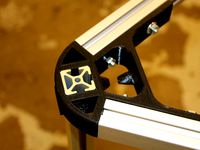 25mm Aluminum Extrusion Delta Printer Brackets by FlightFixit