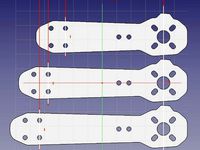 ZMR250 Arm with Motor Protection shorter longer and normal with different hole spacing only for 22xx Motors by McBane55