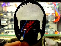 David Bowie Ziggy Stardust layered silhouette by WattsForLunch