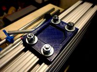 (Old Mount) 8020 Corner Block Plate for Mostly Printed CNC by Robot143