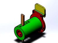 Flashforge Creator Pro reel spindle holder by rayjmo