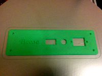 Kossel Mains - Fuse - Switch Plate/Cover with Nametag by Karatektus