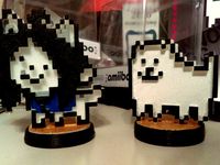 Undertale - Temmie and Annoying Dog Figures by sarasandwich