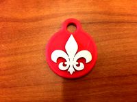 Fleur de Lis Keychain by timrbsnow