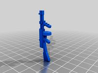 Double Barreled Thompson SMG For GI Joe Figures by kruzal