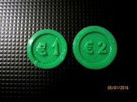 Shopping cart €1 €2 by Raleon