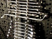 Flat wrenches holder for Lidl's Powerfix tool wall organizer by GigaBajcior