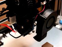 Radial fan support for wade l3k extruder and e3dv6 hot-end by fabreax
