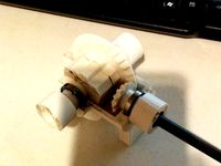 RC - Herringbone Pinion and Main Spur Gear + Dogbone U-Joint + Rear Differential by vancewalsh