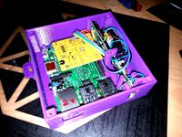 Case for Raspberry Pi B+ / 2 and USB-Soundcard and 12V Vehicle USB Adapter by jb0