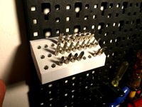 Bits holders for Lidl's Powerfix tool wall organizer by GigaBajcior