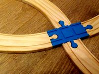 Train Track Cross by Kubicq