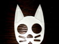 Cat Self Defense Keychain Ears filled by SELBSTgedruckt