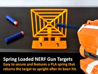 Spring Loaded Target for NERF Gun Fun! by muzz64