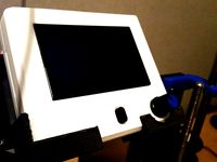 Full Graphic LCD Controller Cradle/Mount for Prusa i3 6mm aluminium frame by oet