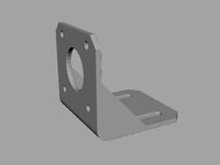 Stepper motor mount nema 17 by mathias3dartist