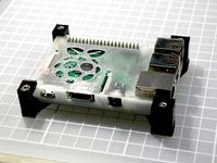 Raspberry pi case holder Ver.2 (power supply mount) by TK_DESIGN