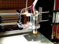 Prusa i3 Pro X Extruder bracket Auto level by NTT