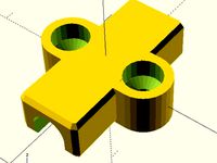 Cable guide / clip (customizable) for 3D printer / CNC mill, OpenScad by HenningS